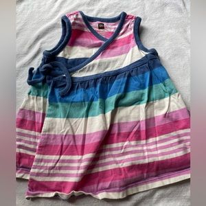 Tea Collection rainbow striped 12-18 month wrap shirt